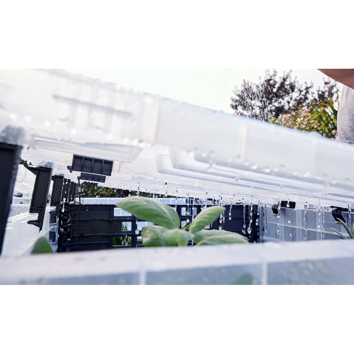 Garantia  Hochbeet Ergo Quadro TurboPlus 2 L 80 Stone, inkl. FLORA Wassersparsystem Bild 7