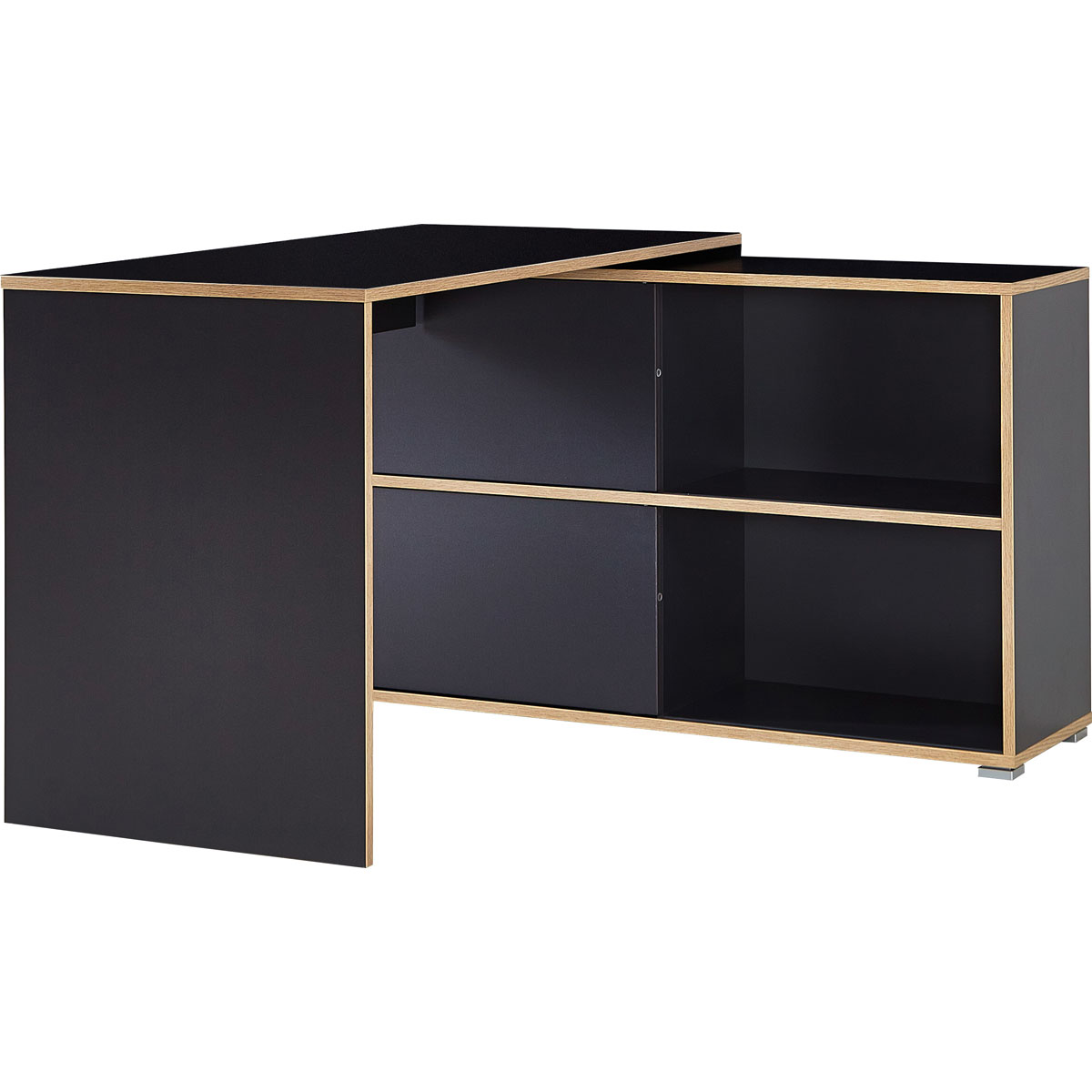 Winkelschreibtisch 120 x 76 x 120 cm anthrazit/Sonoma Eiche Bild 3