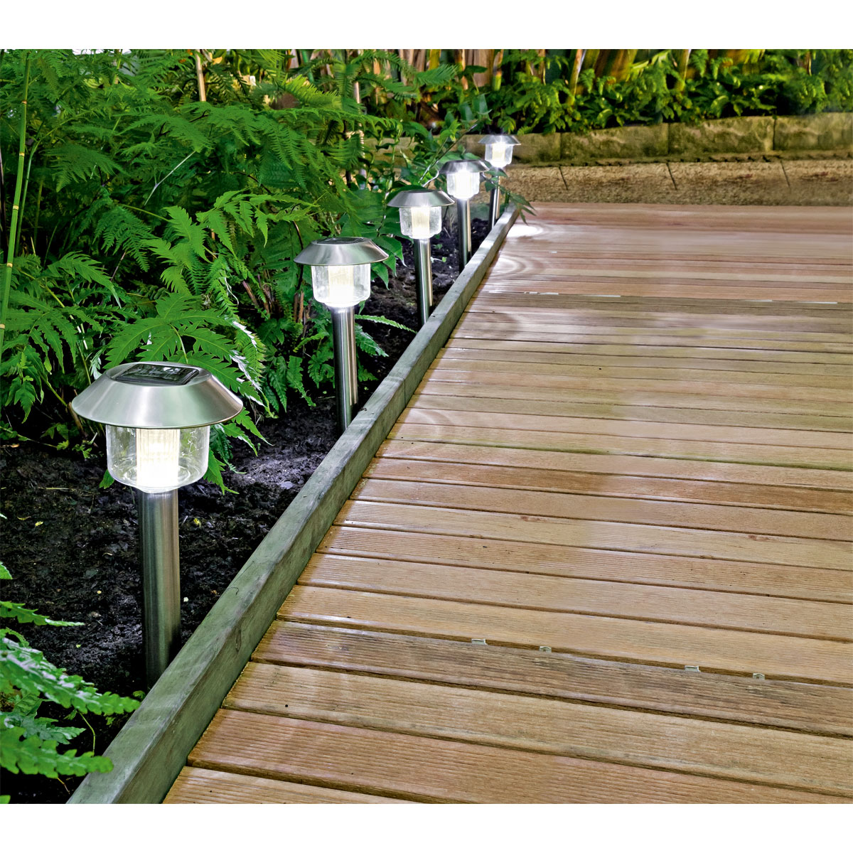 Flector Garten Solarspieß Edelstahl 5 Stück Bild 3