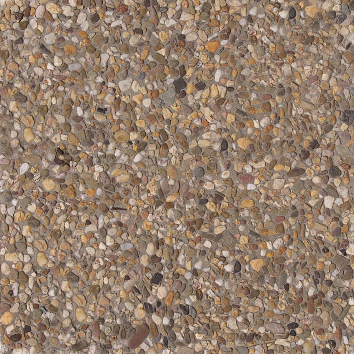Lusit Waschbetonplatte 40 x 40 cm Rheinkies