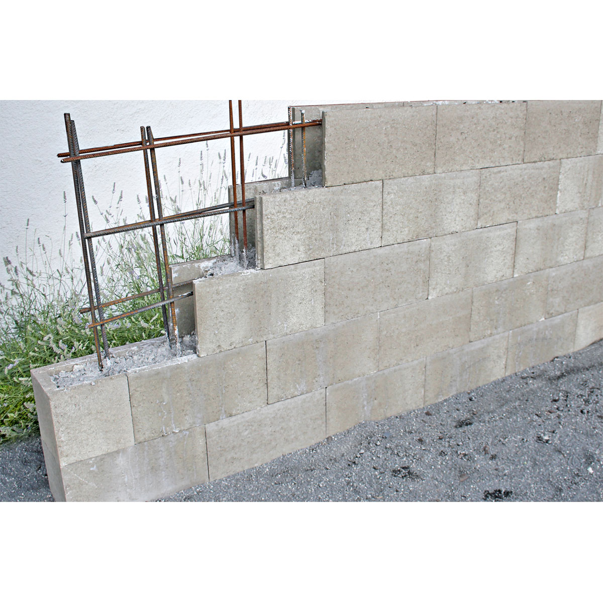 Lusit  Schalungsstein 50 x 25 x 24 cm grau Bild 7