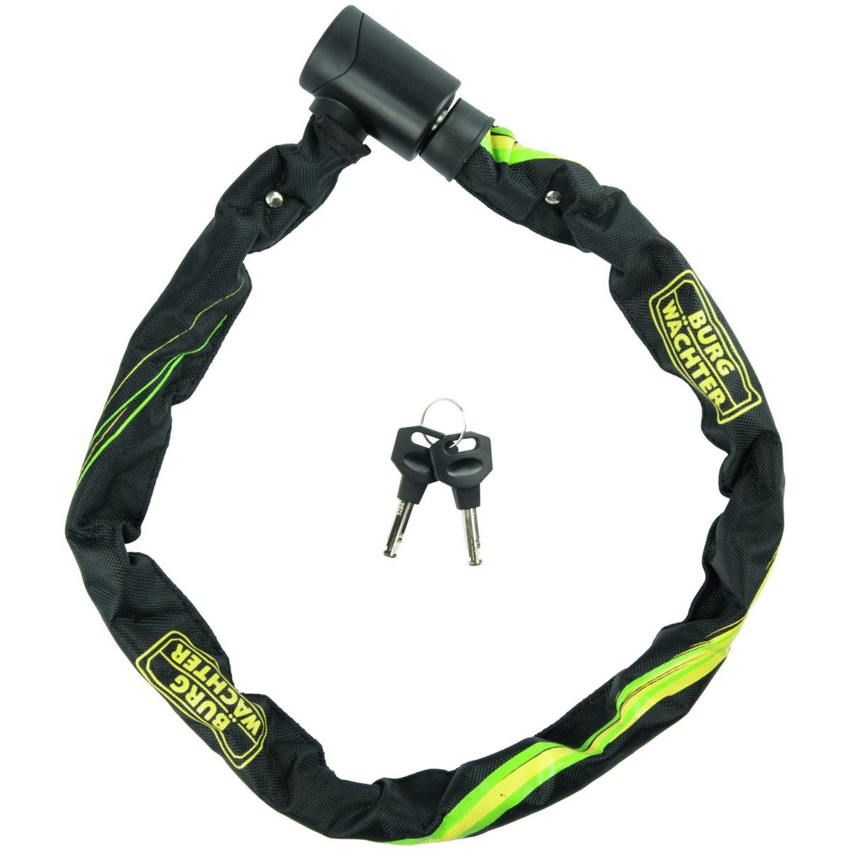 Burg Wächter Kettenschloss 580 90 Durchmesser 6 x 90 cm schwarz-gelb