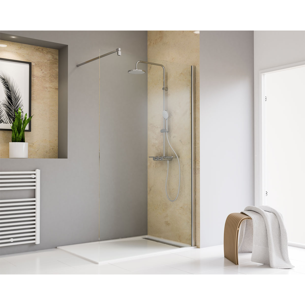 Schulte Walk In Toura 100 x 200 cm chrom Bild 1