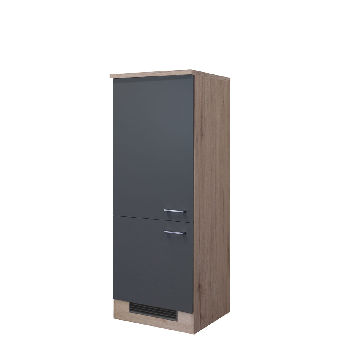 Flex-Well Küchen-Geräteumbauschrank „Tiago“, 60x161x60 cm, basaltgrau/San Remo Eiche