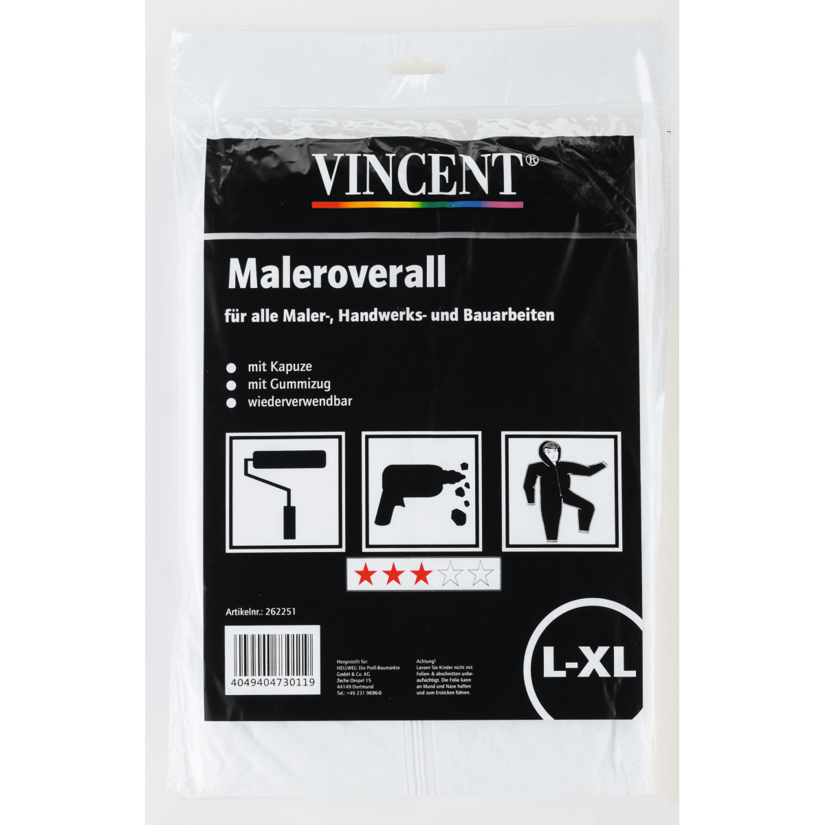 Vincent Maleroverall mit Kapuze Größe L-XL Bild 1