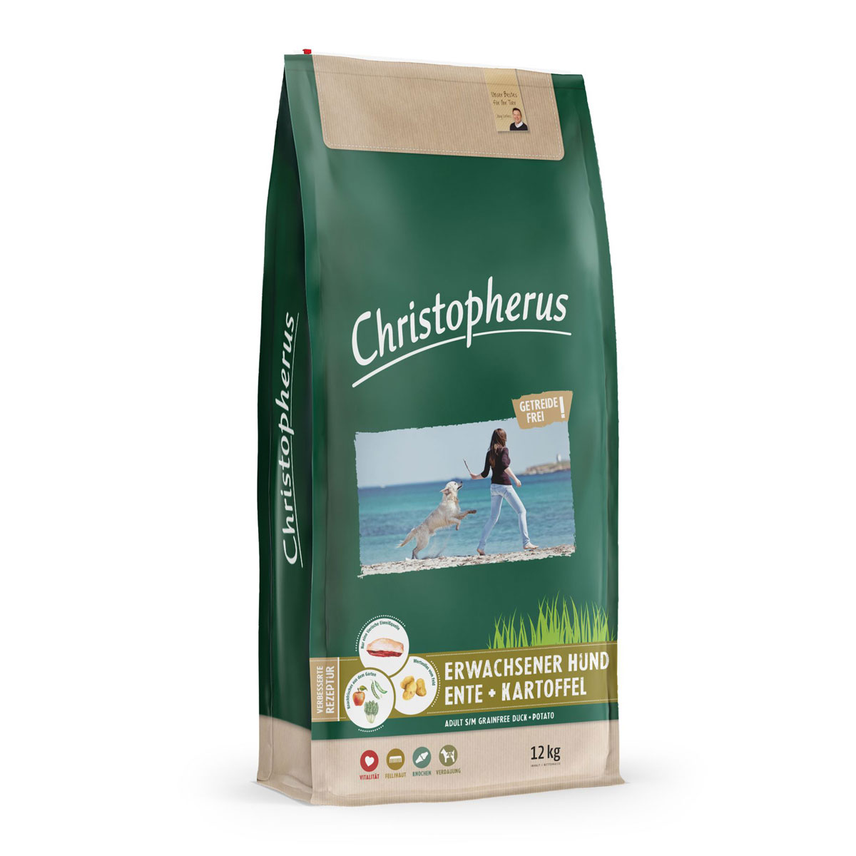 Christopherus Dog Ente und Kartoffel Getreidefrei 12kg