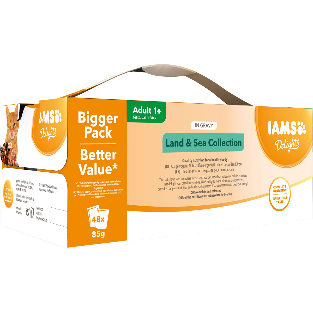 IAMS Nassfutter Delights Erwachsen Mix in Sauce 48 x 85 g