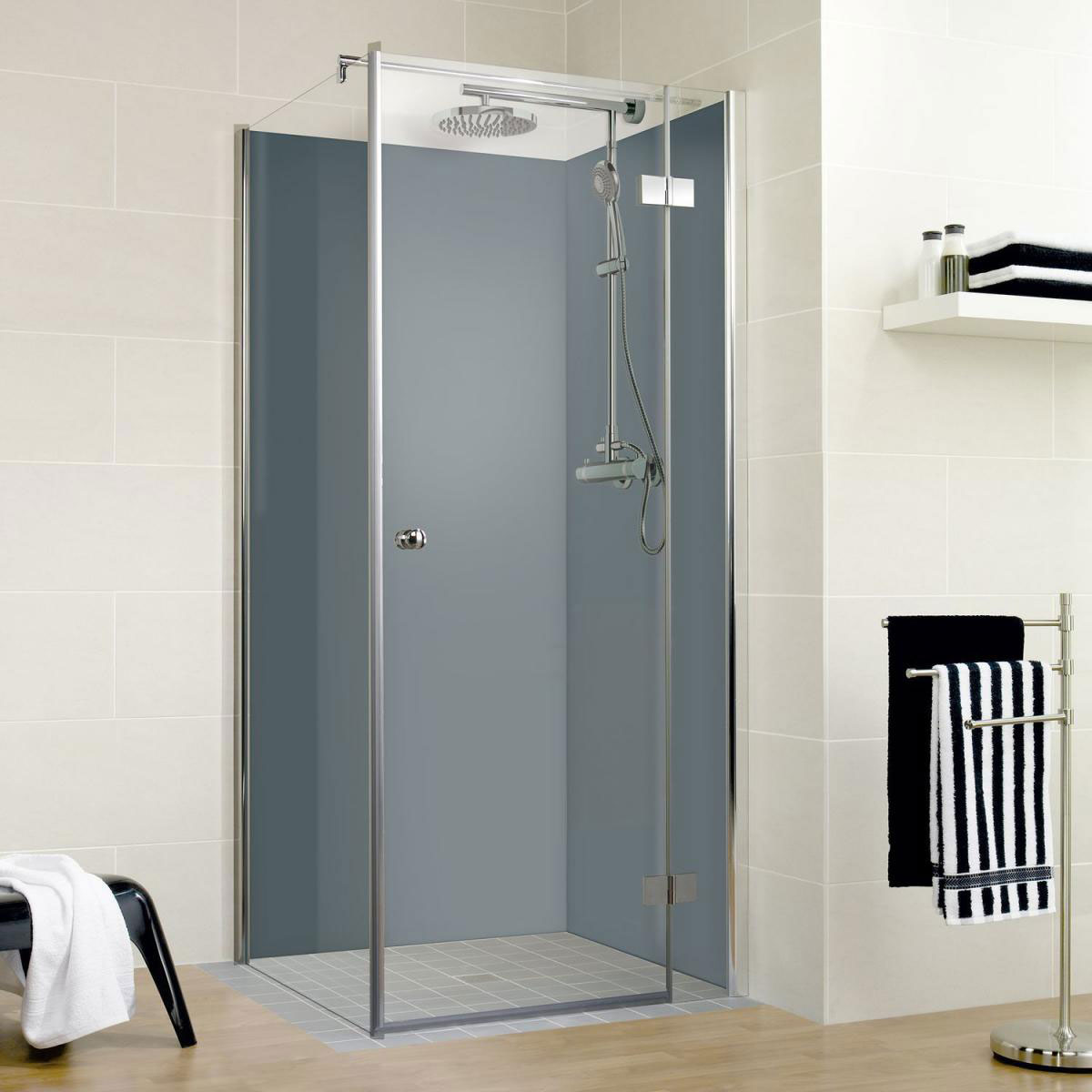 Schulte Duschrückwand Decodesign-Set über Eck 900 x 2100 mm anthrazit