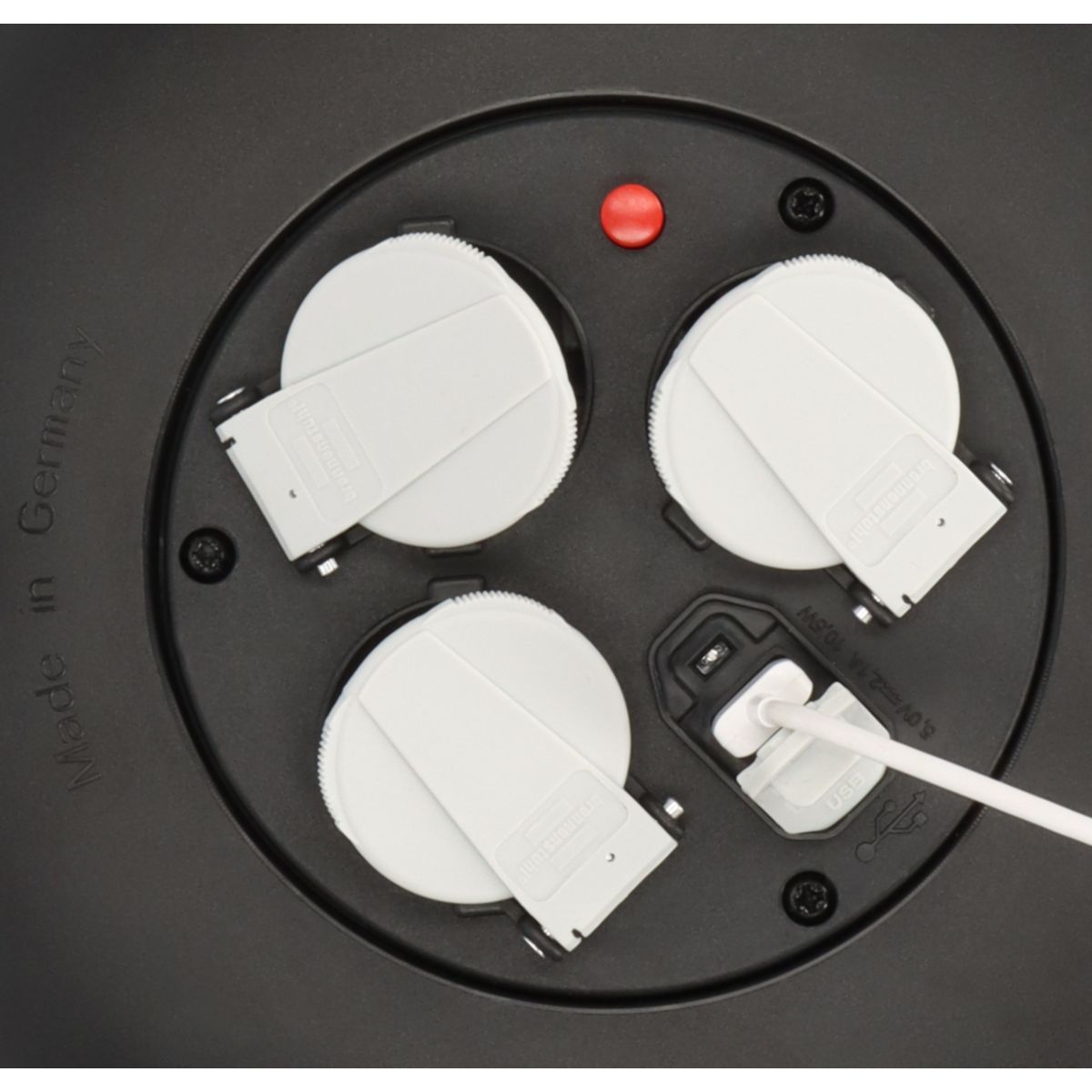 Brennenstuhl Vario-Line Kabelbox 3-fach USB-Ladefunktion 10m Bild 6