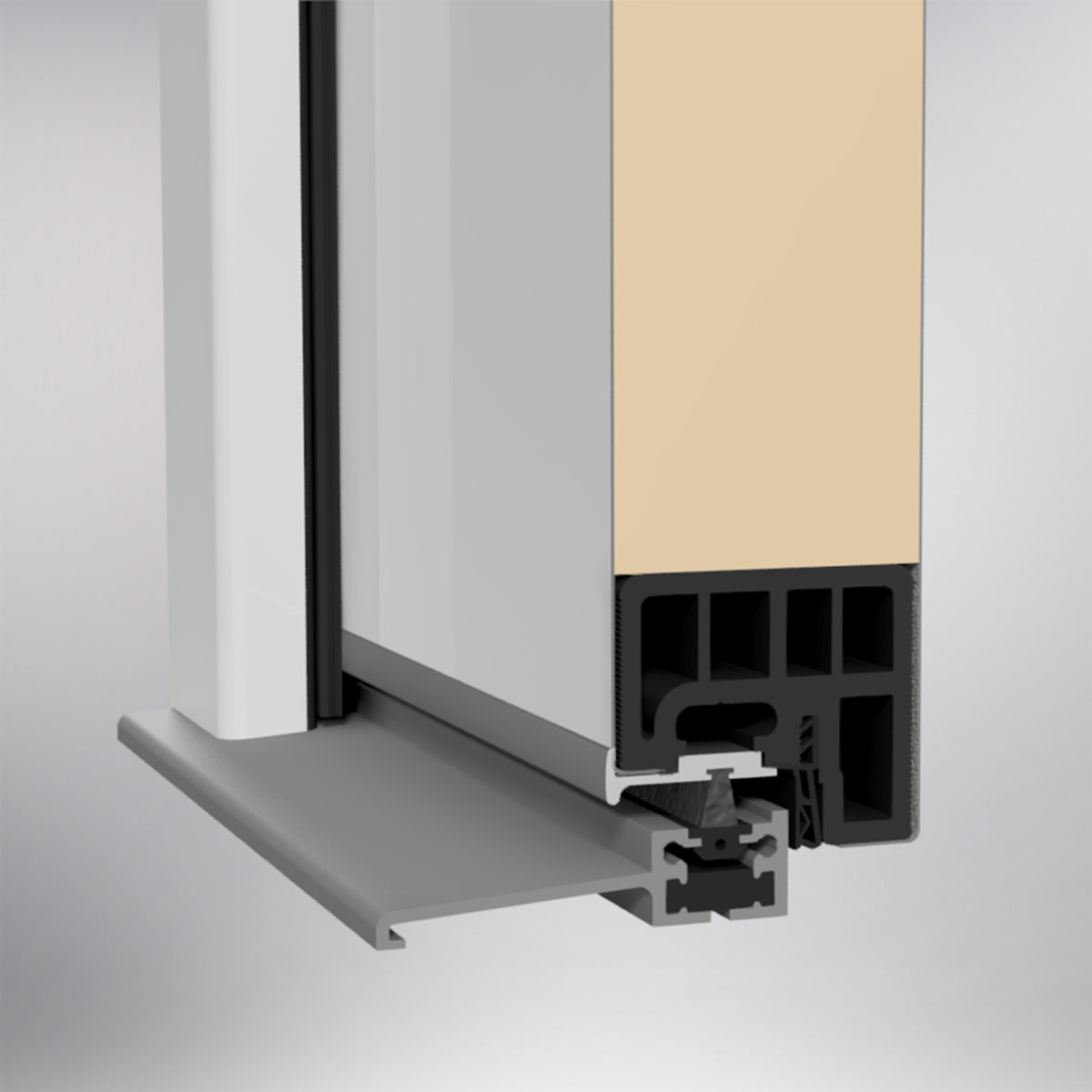 SplenDoor  Premium-Haustür Passivedoor Umea energiesparend weiss 100 x 200 cm rechts Bild 6