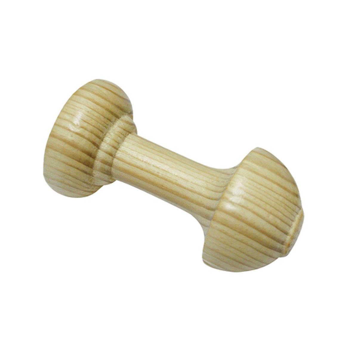 Gardinia Schalhalter Holz 8 cm mit Haken Kiefer