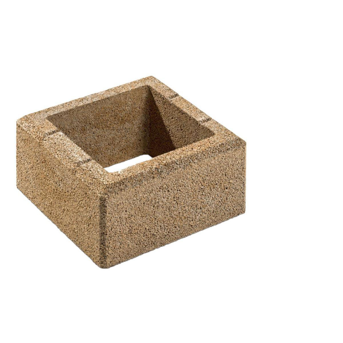 Diephaus Gartenmauersteine 37,5 x 37,5 x 20 cm Sandstein-Pfeilerst.