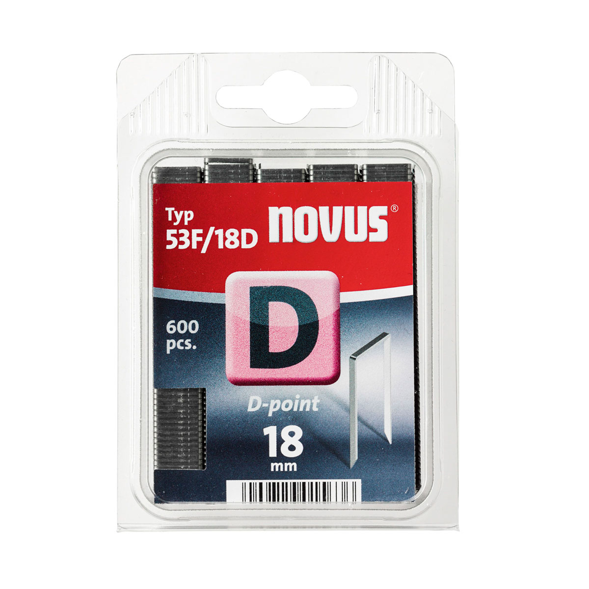 Novus Flachdrahtklammer D Typ 53F/18 D 18 mm