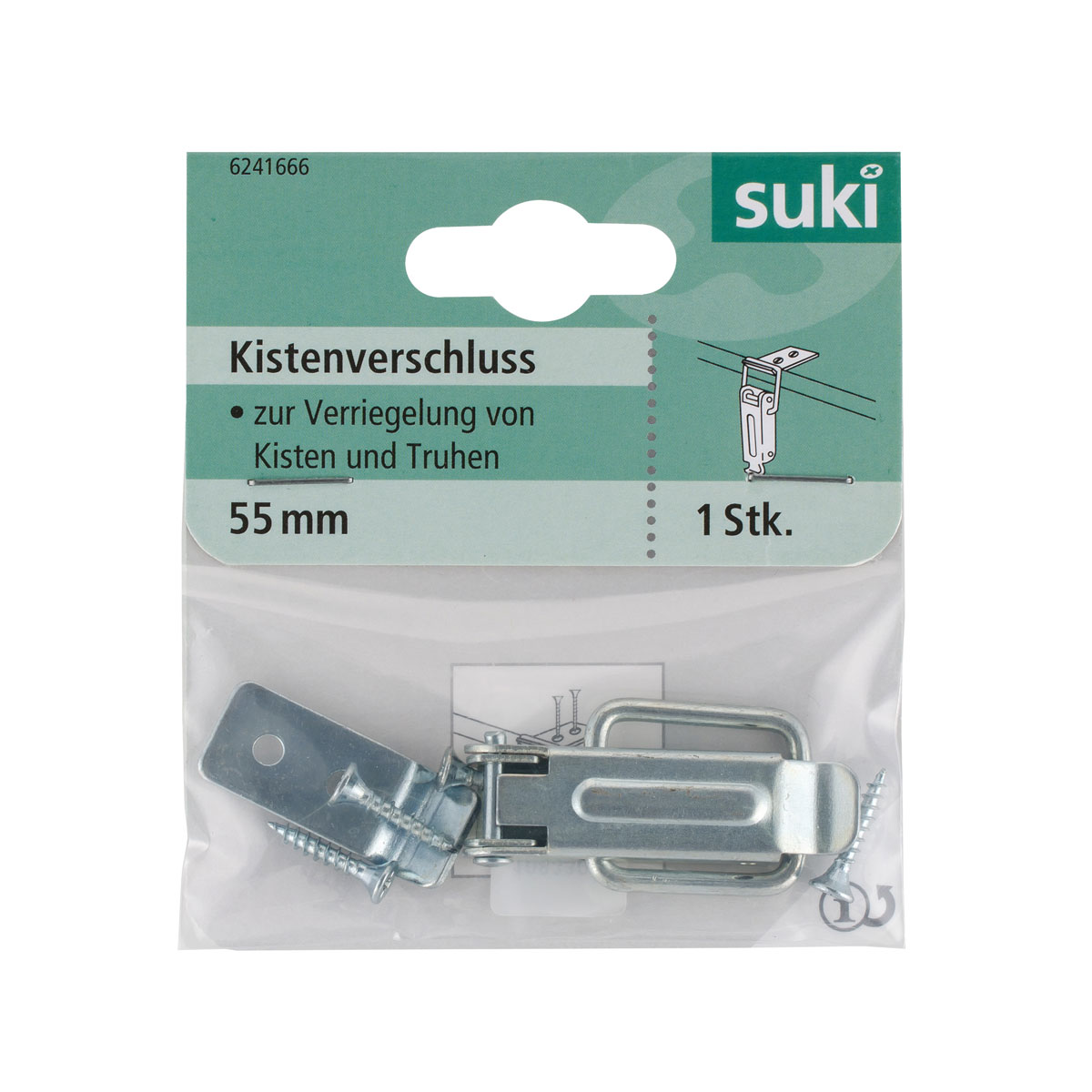 Suki Kistenverschluss 55 mm verzinkt Bild 1