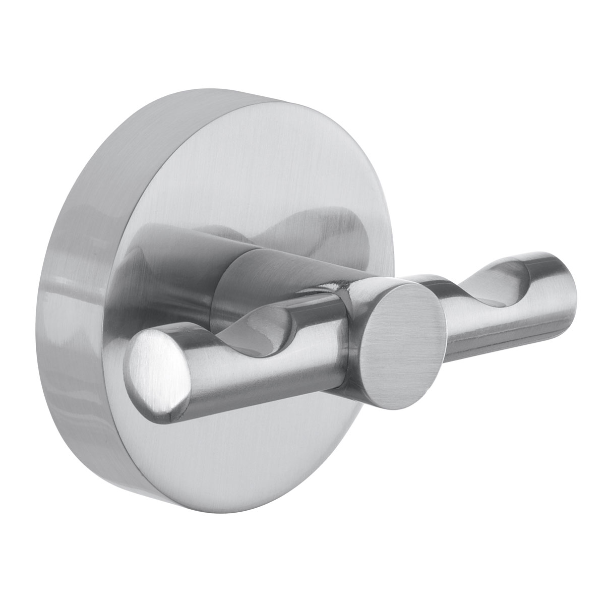 Tesa Doppel-HandtuchhakenMoon Edelstahloptik