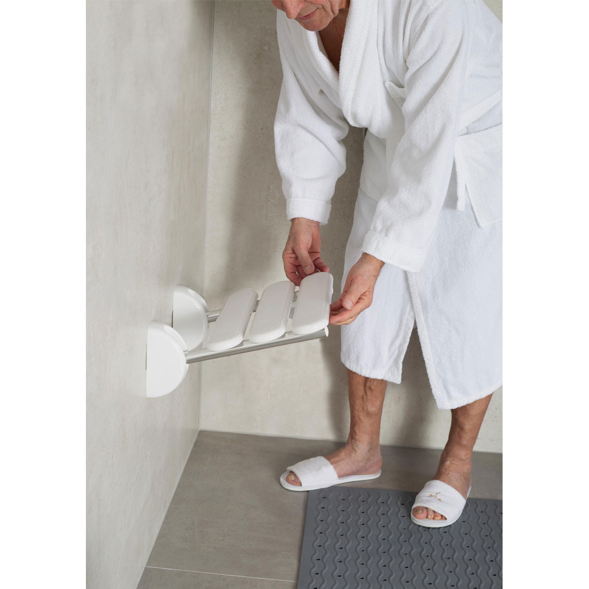 Ridder  Duschklappsitz Pro weiß Bild 2