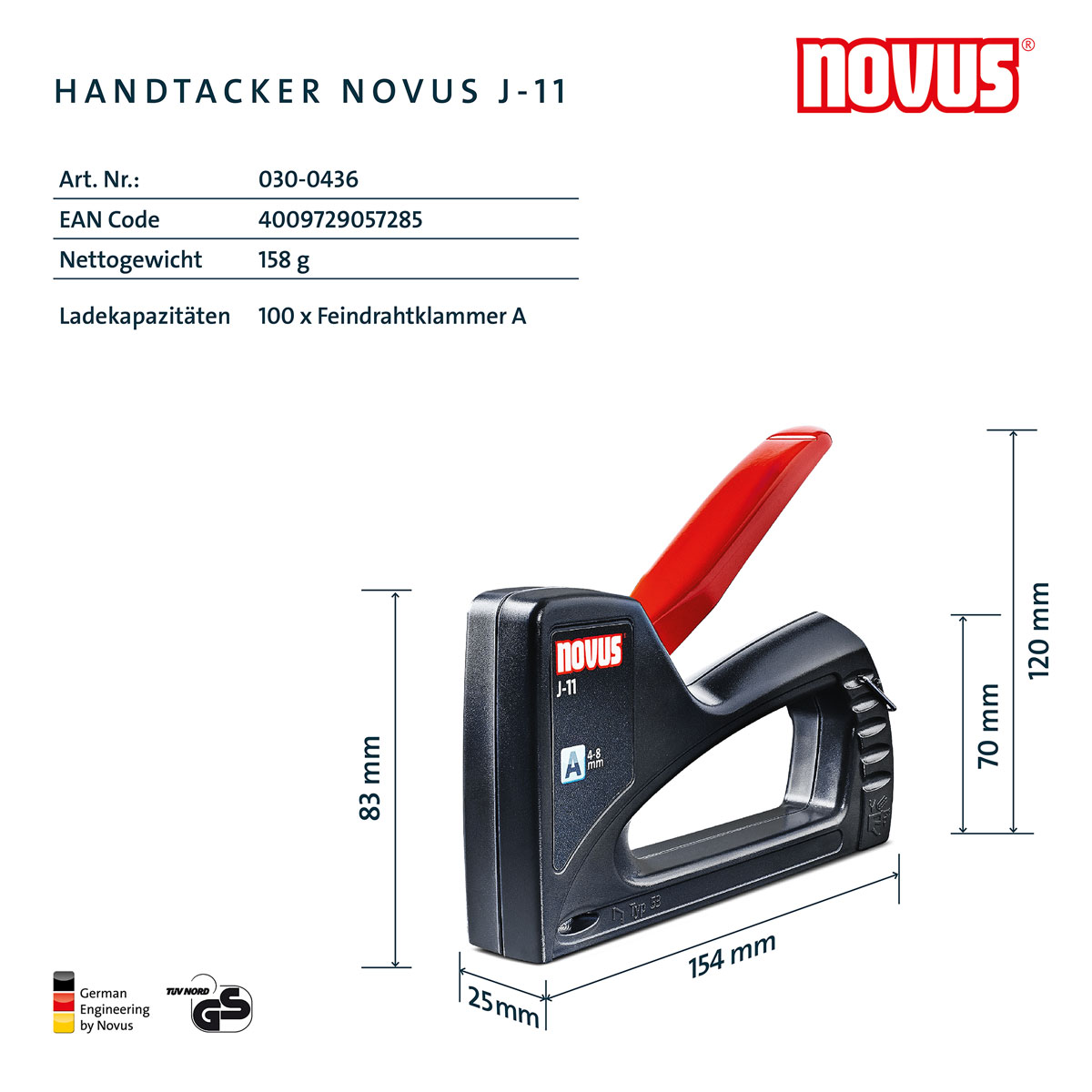 Novus Handtacker J-11 Bild 4