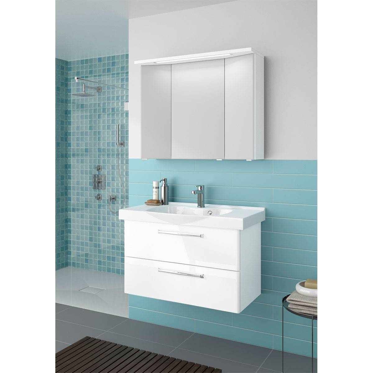 Pelipal Keramikwaschtisch Trentino weiß 92 x 5 x 48 cm Bild 2