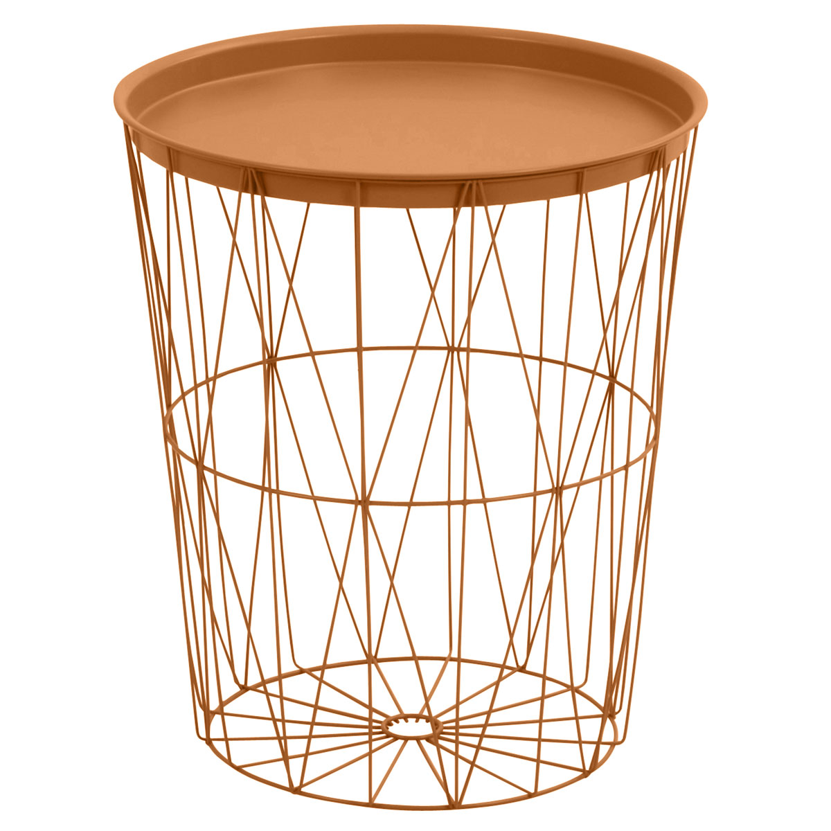 Beistelltisch kupfer Stahl