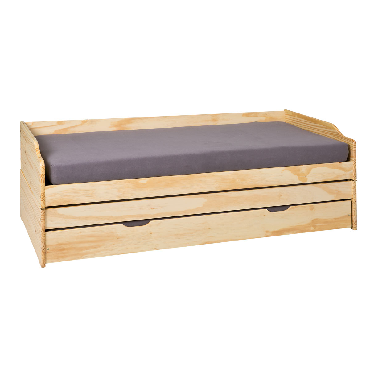Funktionscouch „Lotar“, 3 in 1, natur, 90x200 cm