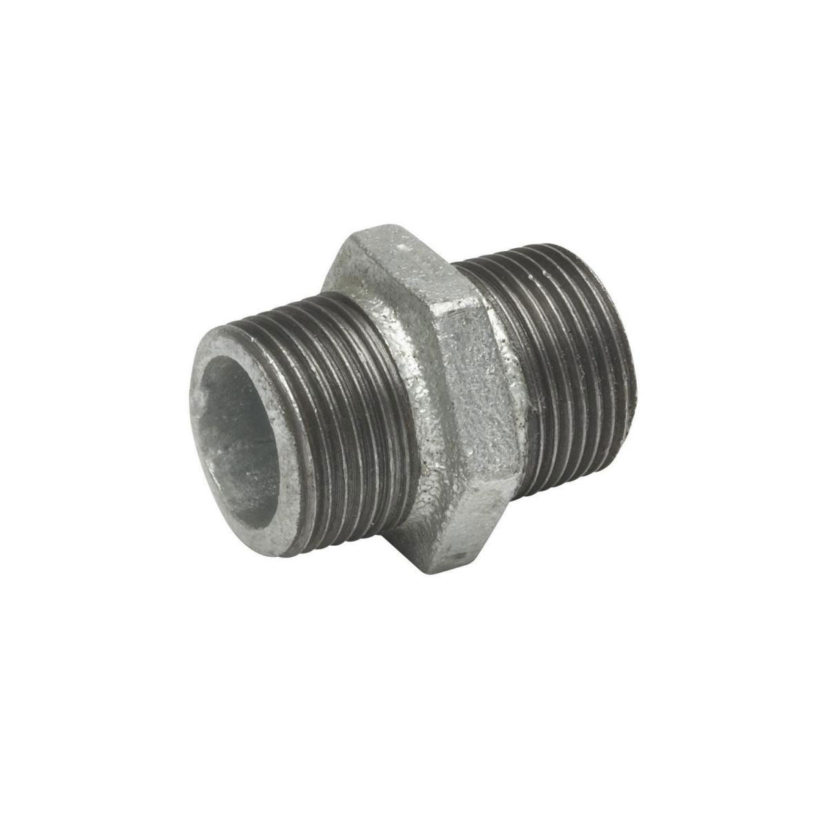 Meister Doppelnippel 41,91 mm 1 1/4 Zoll Außengewinde verzinkt