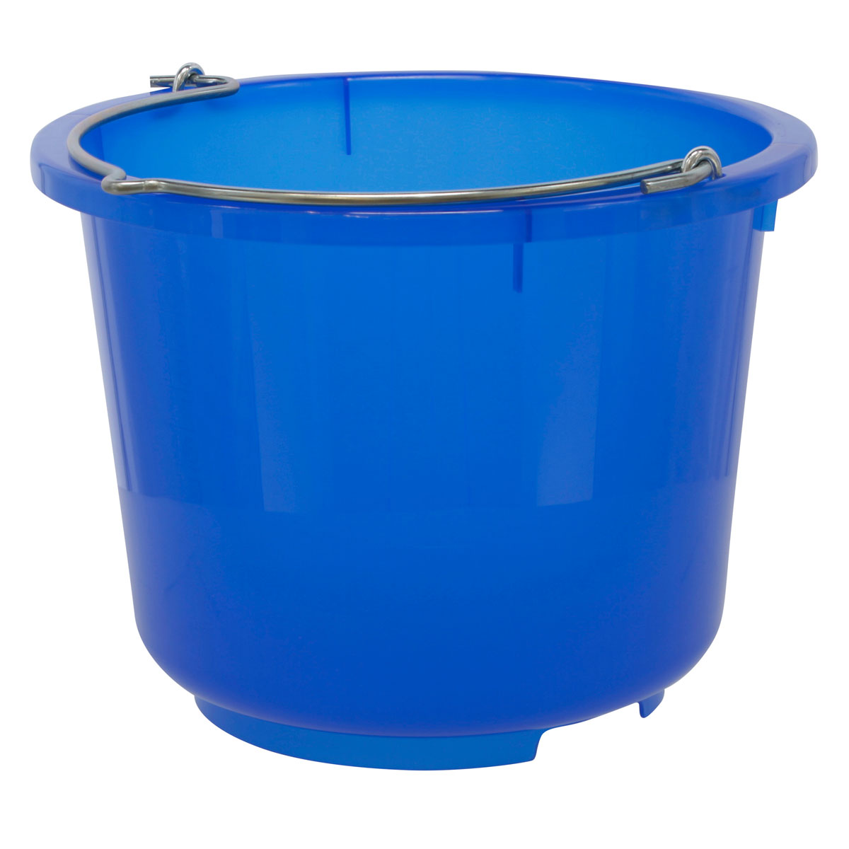 Stall- und Baueimer 12 l blau transparent