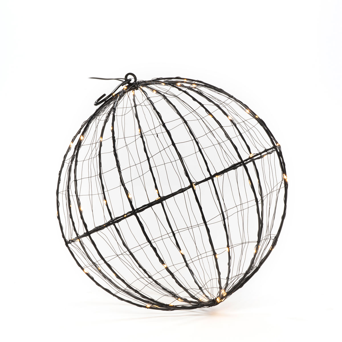 Konstsmide LED-Metallball 30 cm schwarz Bild 1