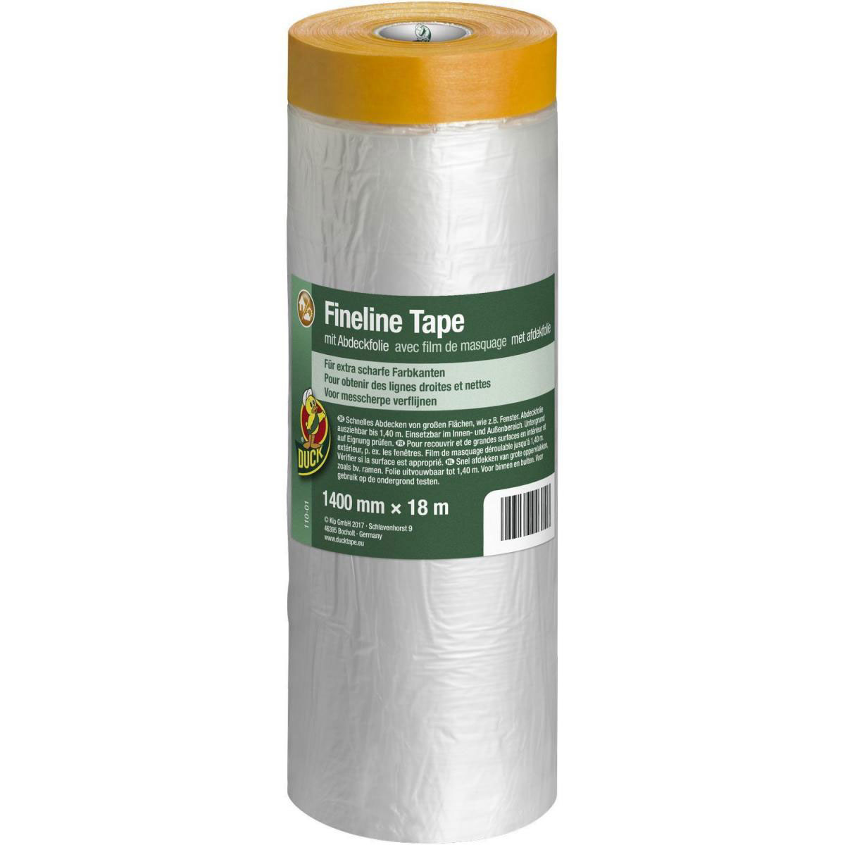 Duck Fineline Tape mit Abdeckfolie 1400 mm x 18 m