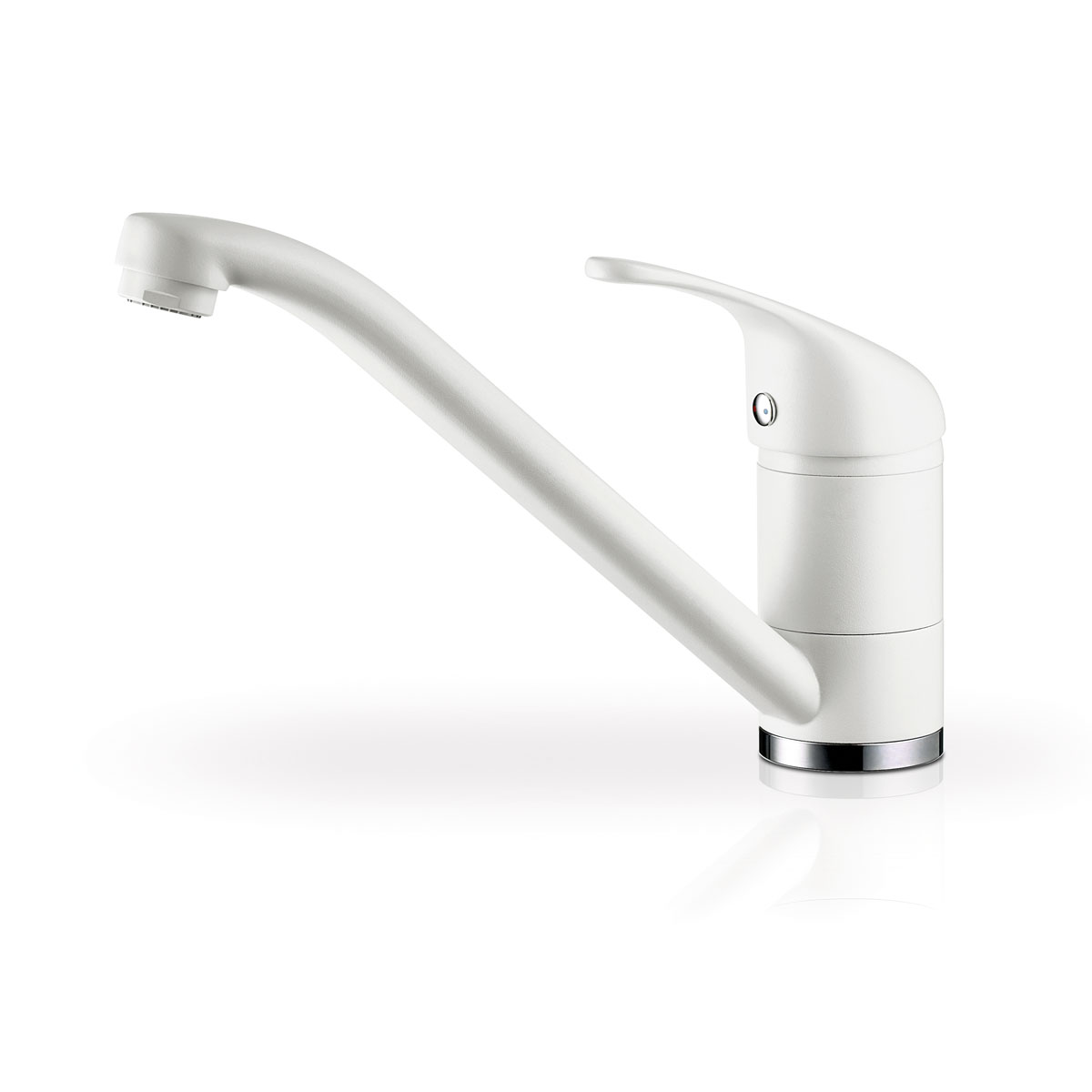 Pyramis Spültischarmatur „Modo“ Pyragranit snow schwenkbar