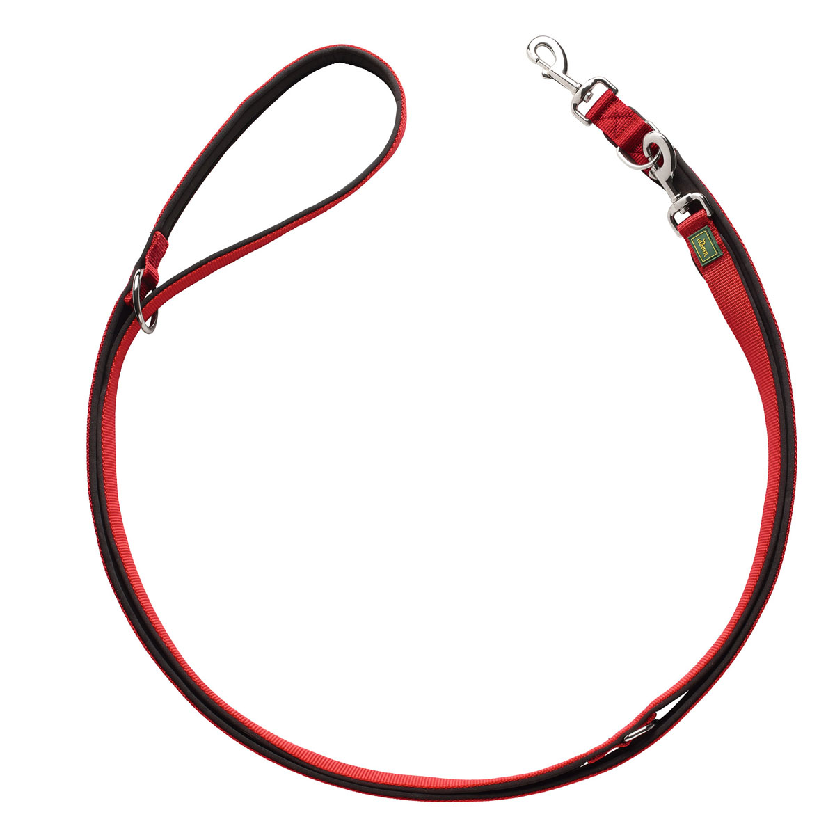 Hunter Führleine Neopren rot-schwarz 200 x 1 cm Bild 1