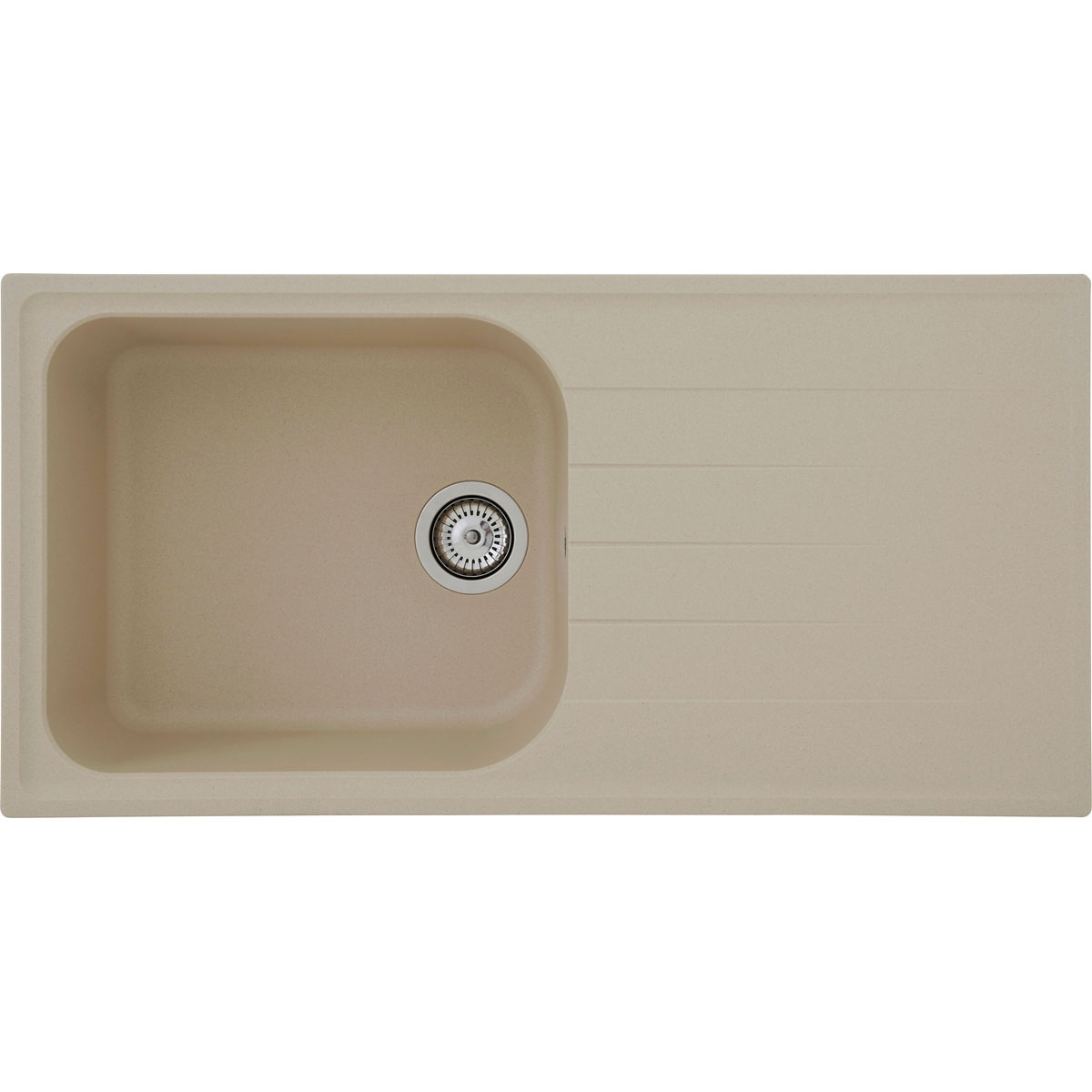 Respekta Spüle beige 100 cm Massivgranit