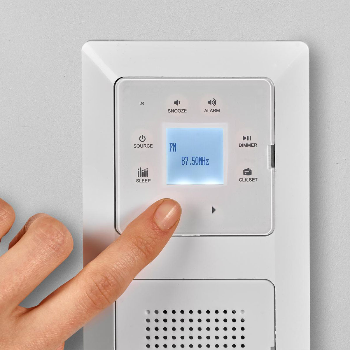 Unitec Unterputz-Radio mit Touchfunktion und Bluetooth weiß Bild 3