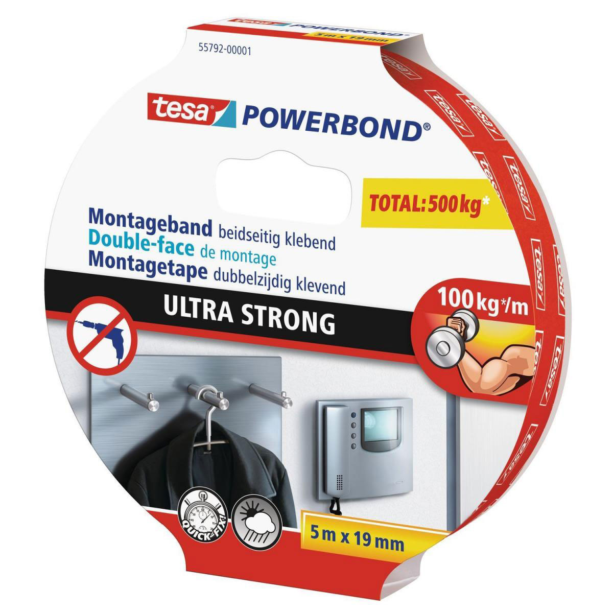 Tesa Powerbond Ultra Strong 5mx19 mm Bild 2