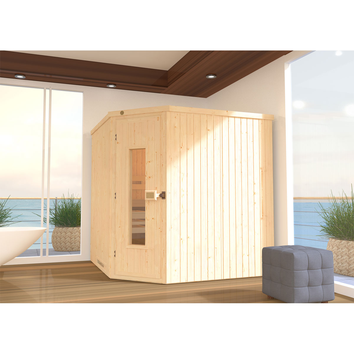 Weka Elementecksauna „Varberg 3“ HT Bild 2