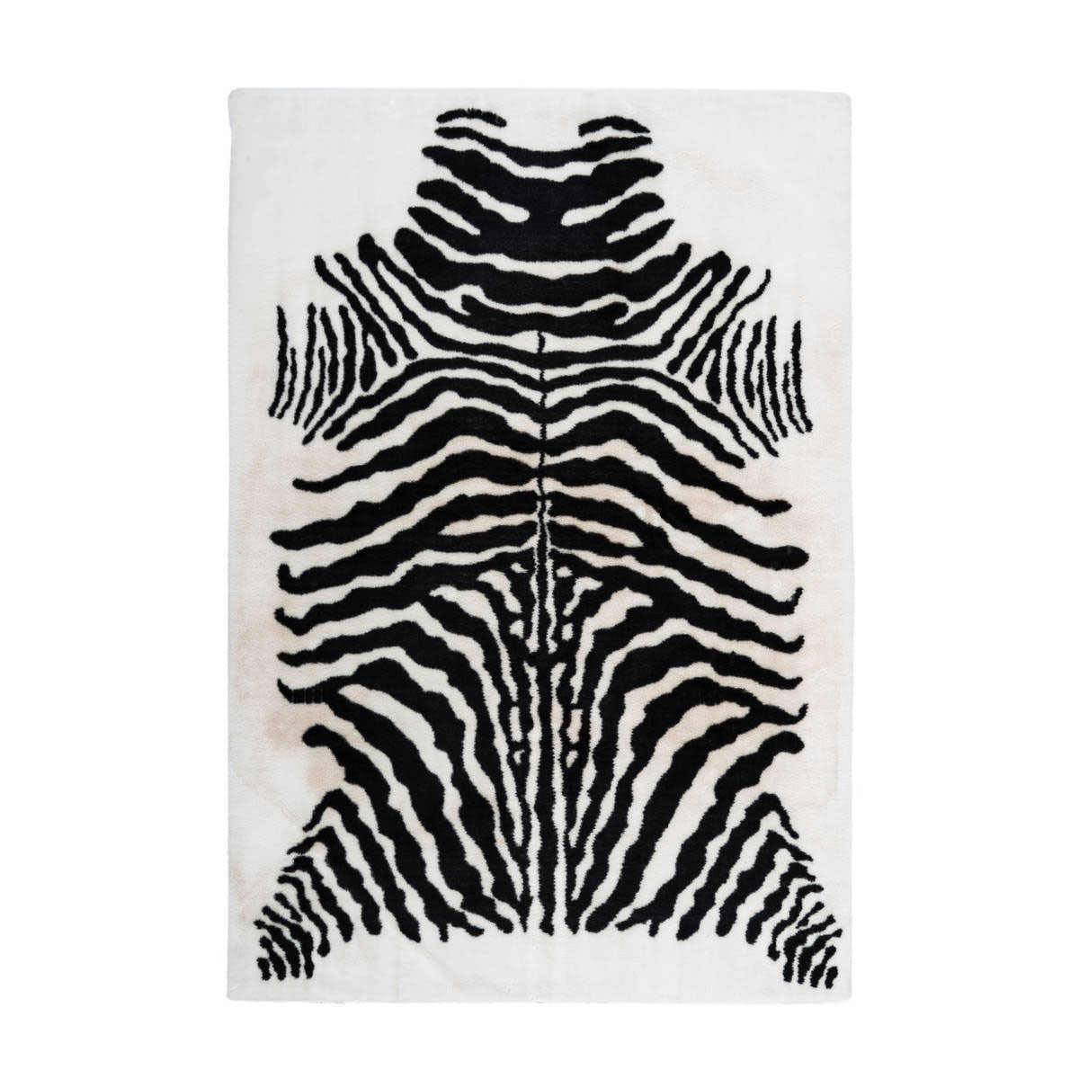 Hochflorteppich Rabbit Animal 400 schwarz/weiß