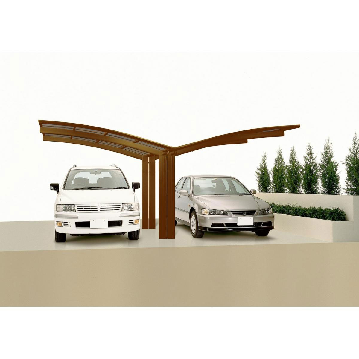 80 Bronze Carport Portoforte 207870 | Ximax Alu Y-Ausführung