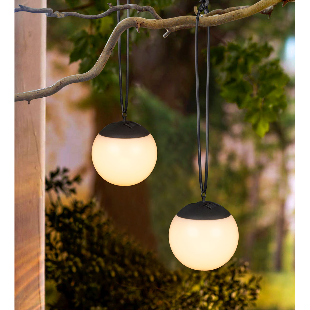 Flector Solar-Pendelleuchte Aurora inkl Akku 9 warmweiße LED Bild 3