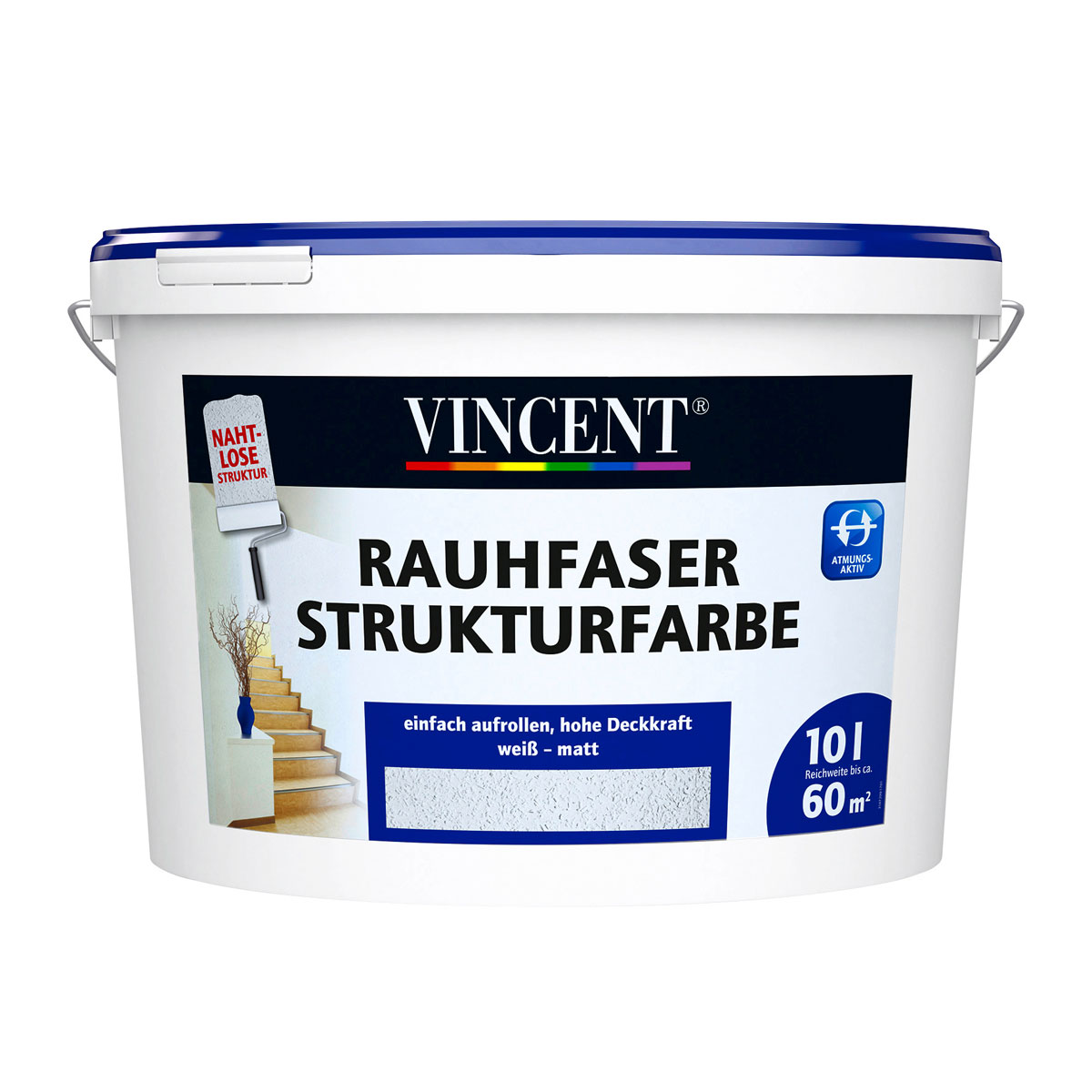 Vincent Rauhfaser Strukturfarbe tuchmatt 10 L