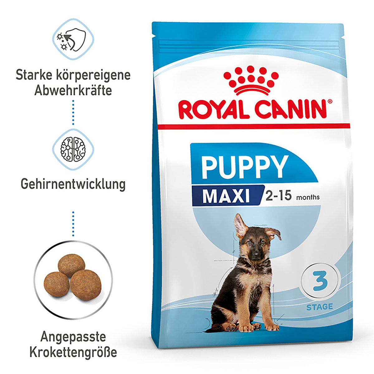 Royal Canin Trockenfutter Maxi Junior 4 kg Bild 2