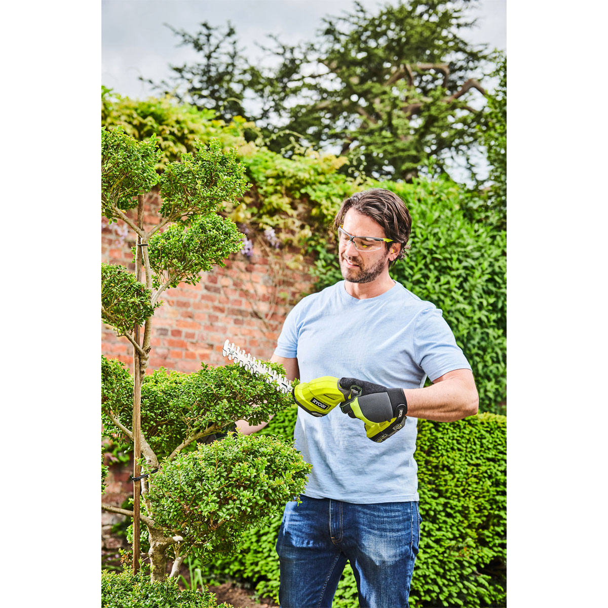 Ryobi Akku-Gras und Strauchenschere RY18GSA-0 Bild 4