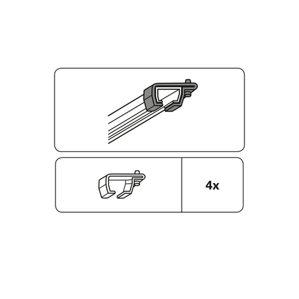 Gardinia Deckenträger für U-Laufschiene weiß Bild 2