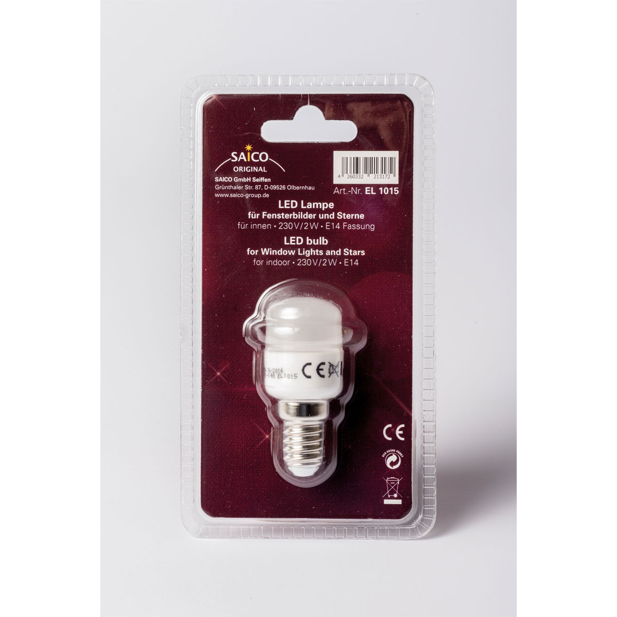 LED-Lampe fuer Fensterbilder und Sterne