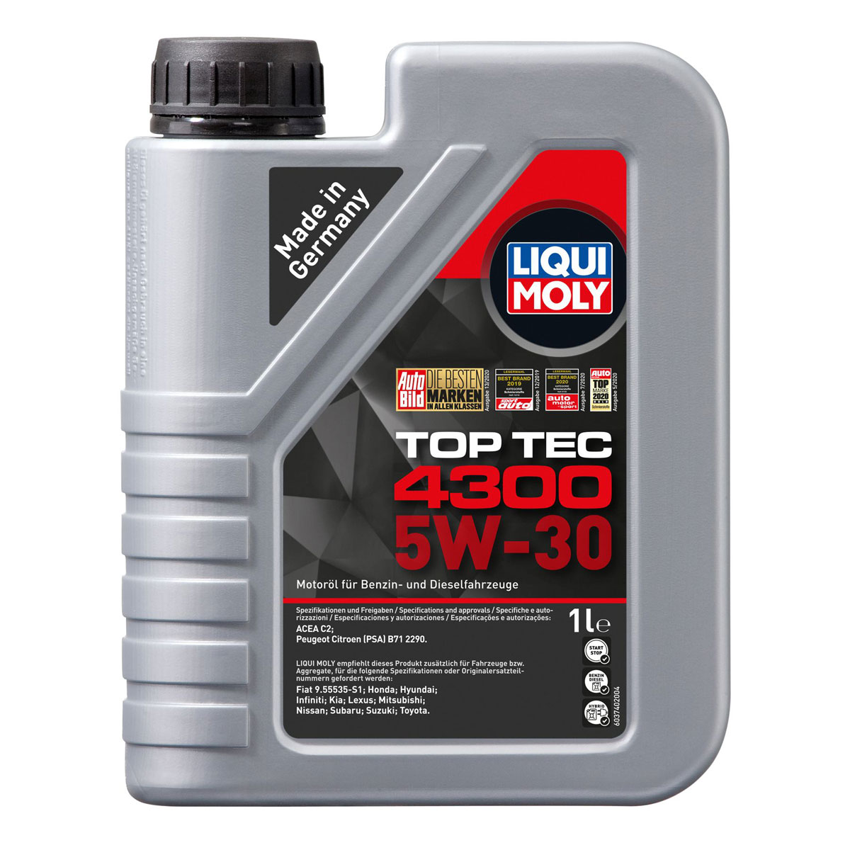 Liqui Moly Motor-Öl Top Tec 4300 5W-30 1 L Liqui Moly Motor-Öl Top Tec 4300 5W-30 1 L