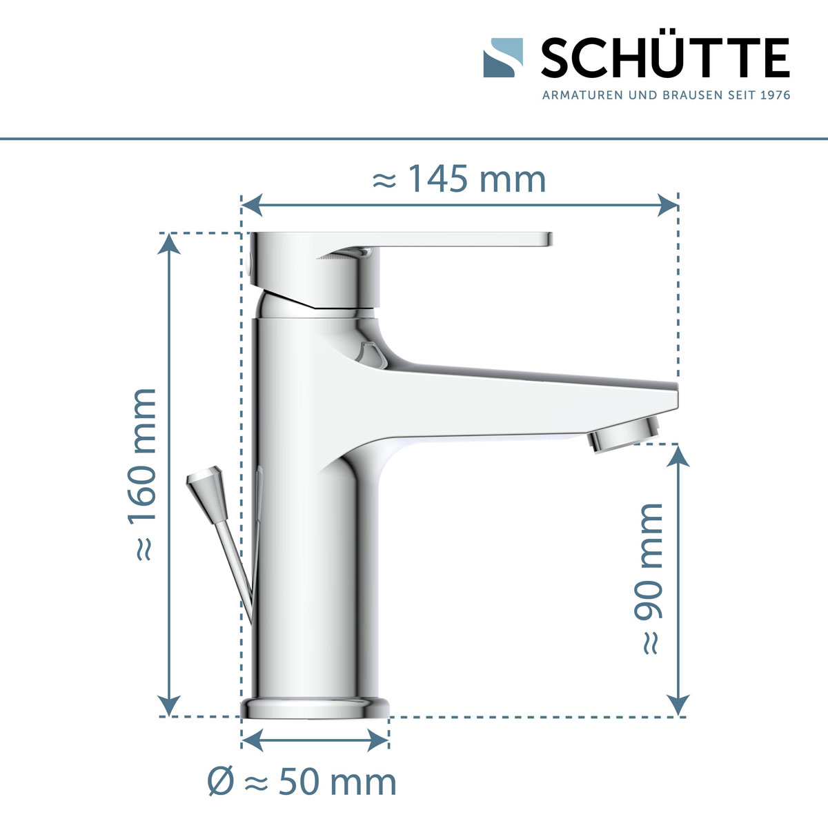 Schütte  Waschtischarmatur „Derby“ chrom 