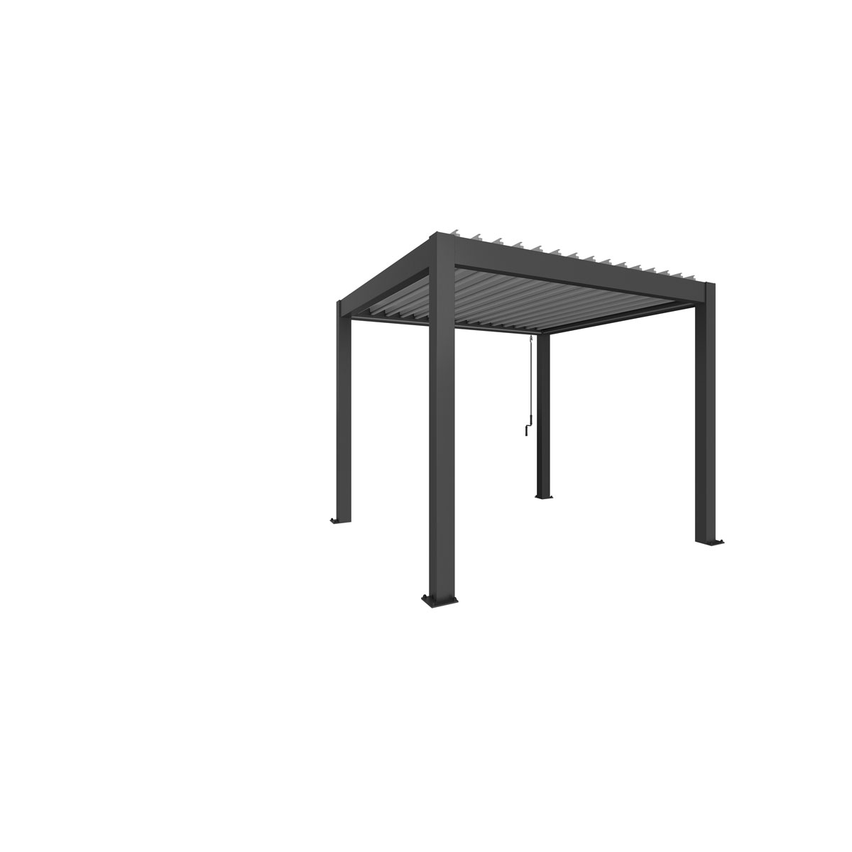 Biohort Pergola Gr. 3,5 x 3,5 dunkelgrau/silber-metallic Bild 3