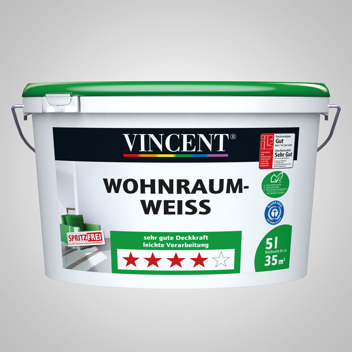 Vincent Wohnraumweiß 5 L Vincent Wohnraumweiß 5 L