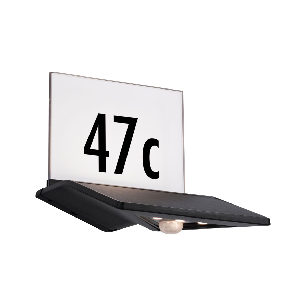 Paulmann Outdoor Solar bel. Hausnummer Yoko IP44 3000K 150lm Bewegungsmelder Anthrazit