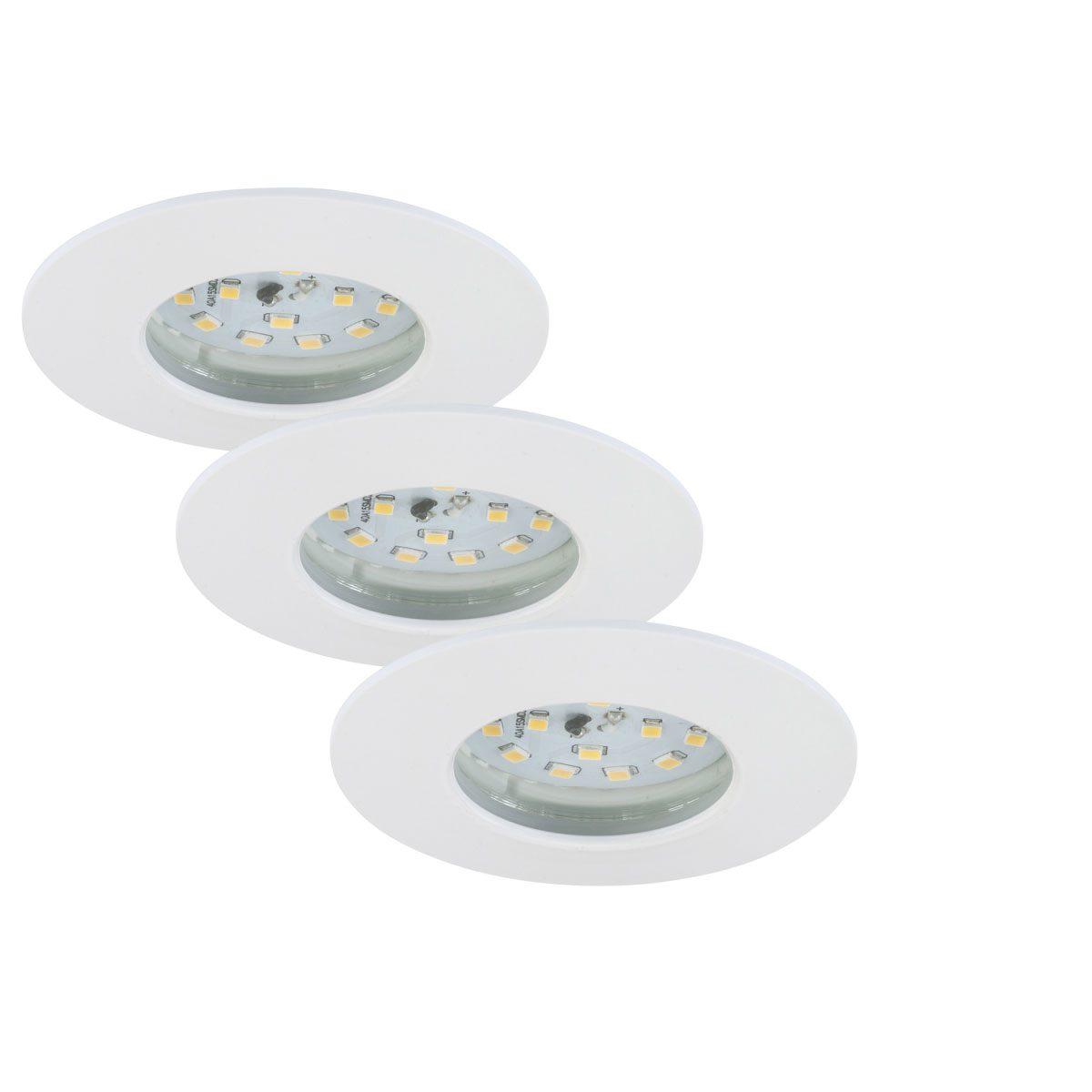 Briloner LED-Einbauleuchte 3er-Set weiß rund