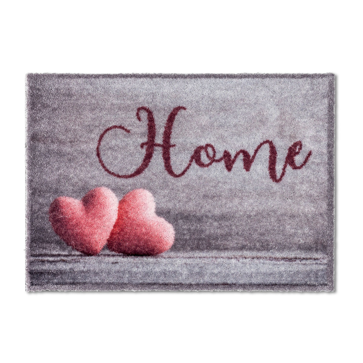 Fußmatte „Home mit Herzen“, ca.50x70cm, Pure und Soft