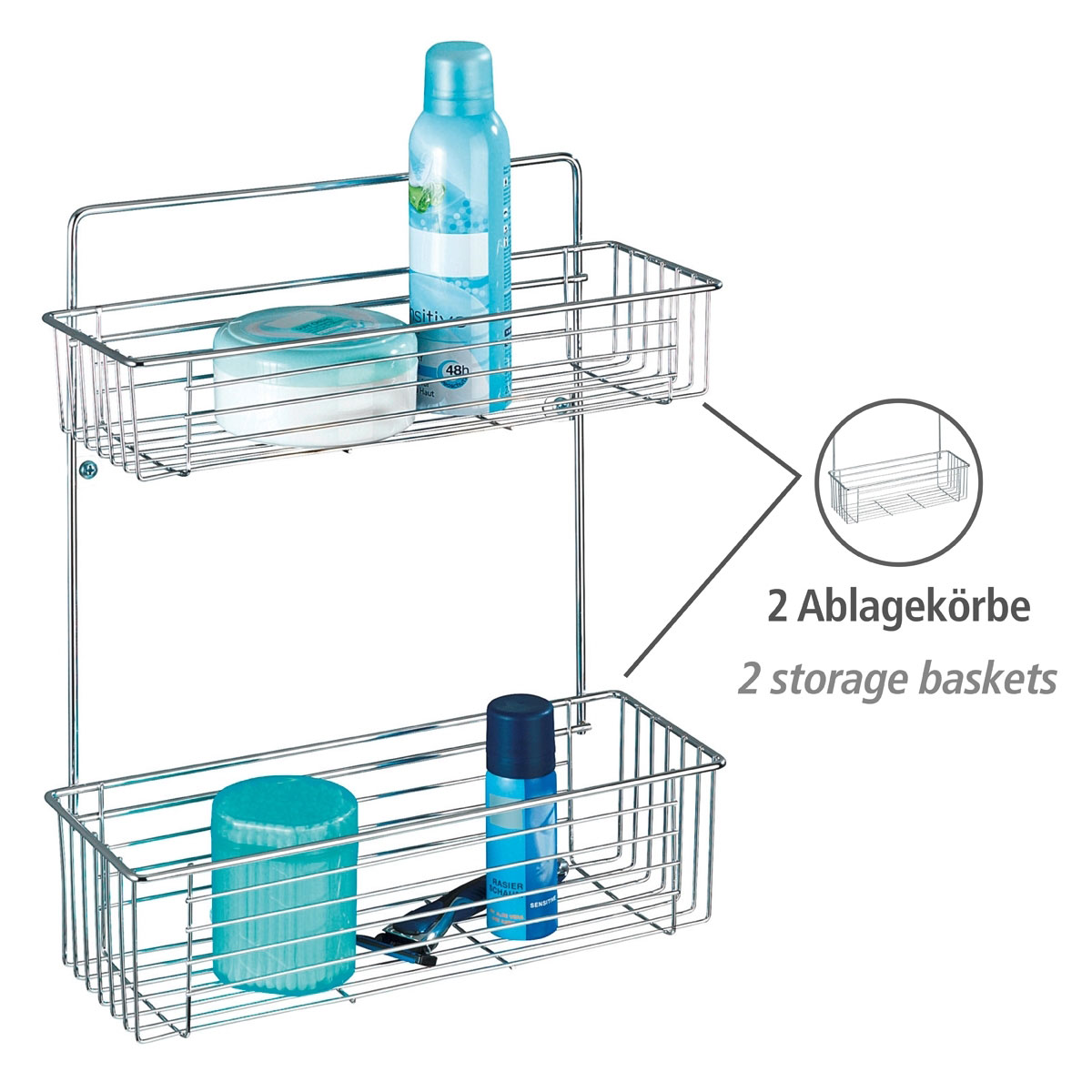 Wenko Exklusiv Wandregal Avesta chrom Bild 2